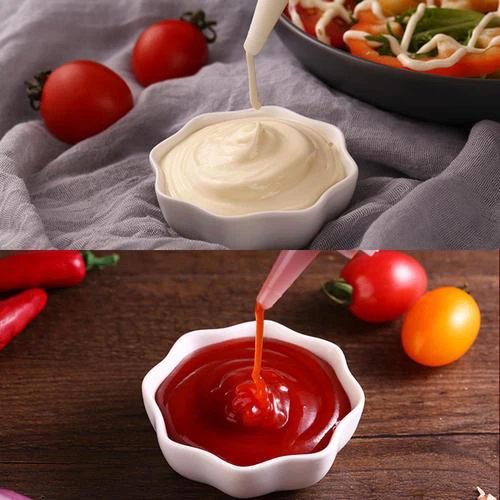 salad dressing and ketchup